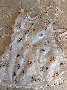 For Love And Lemons White Floral Eyelet Mini Dress